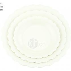 花邊圓型餐盤(6、4PCS