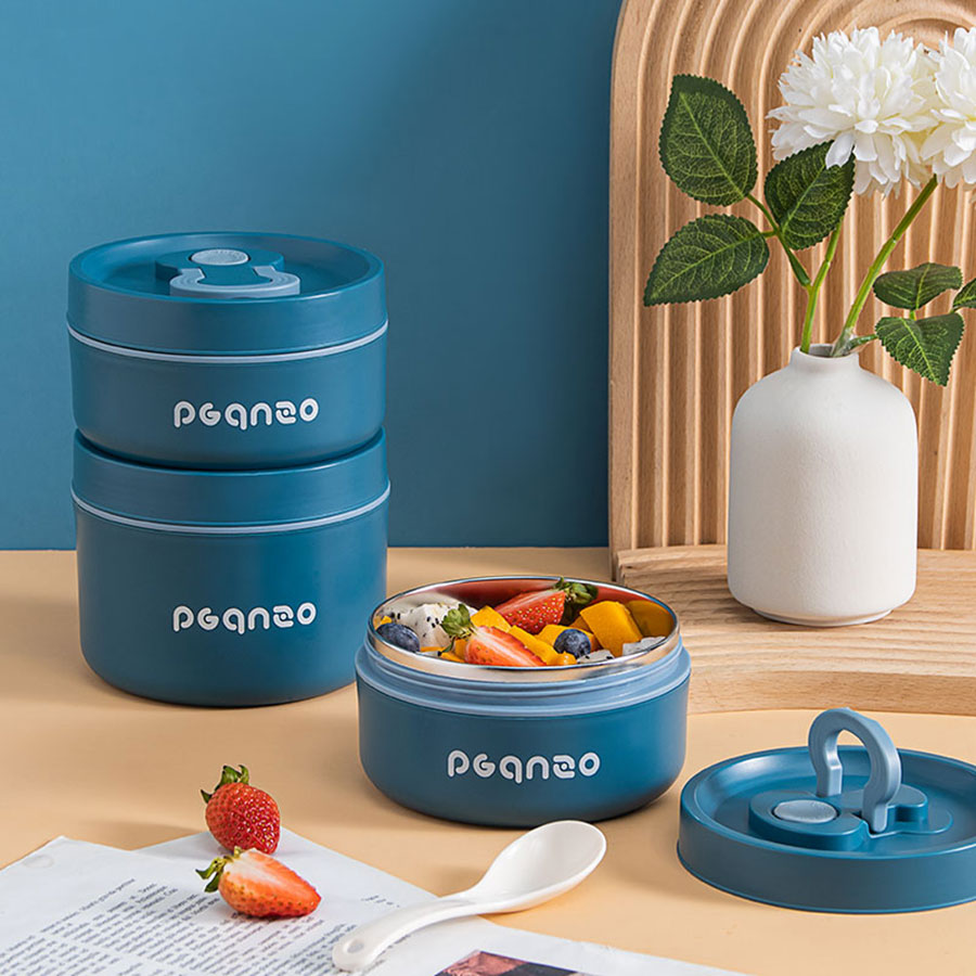 旋蓋不銹鋼便當(dāng)盒400m