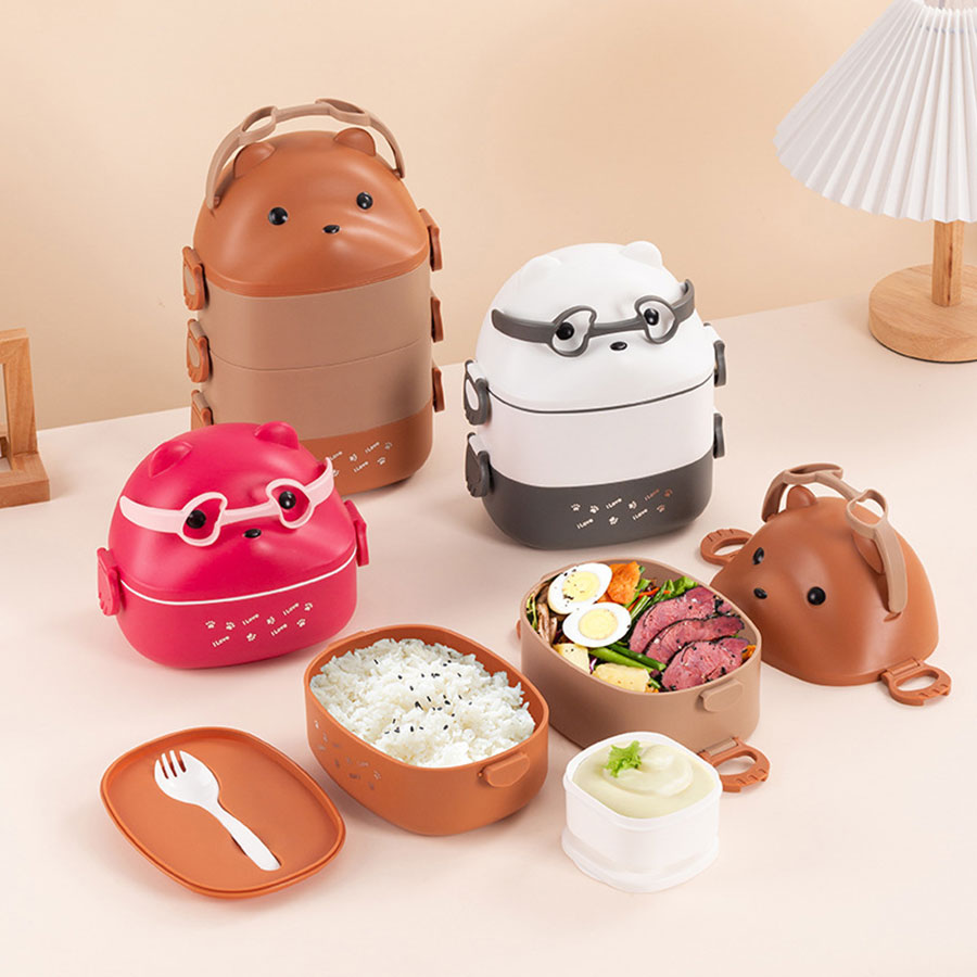 眼鏡熊長方形單層/雙